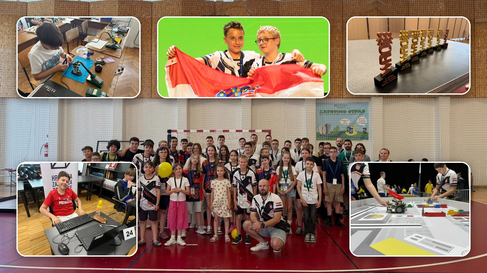 Učenici kluba C.H.A.O.S. Josipovac s robotima i medaljama